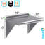 Tablette murale en acier inoxydable 12 po x 16 po