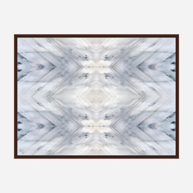 Geode Print by John Beard, 24" H x 20" W x 1.75" D, Brown Framed Canvas