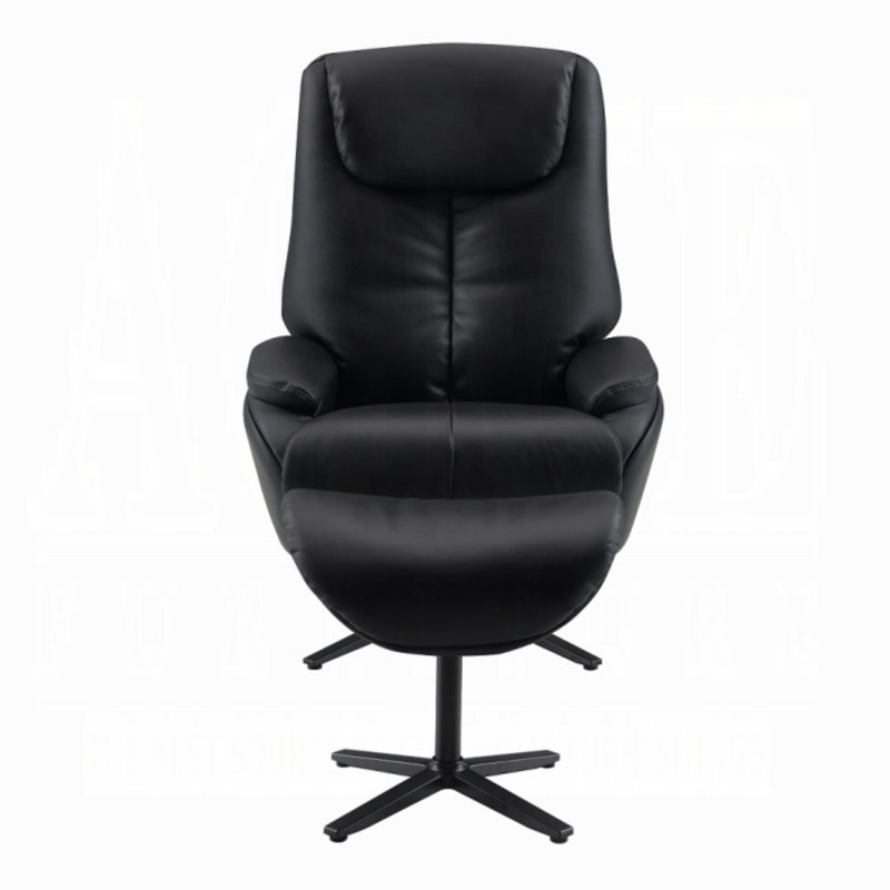 Chaise d'appoint Labonita avec pivot et repose-pieds