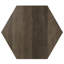 Mckinley 16"W Solid Mango Wood Contemporary Hexagonal Side Table-167132023