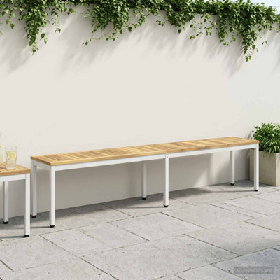  Garden Bench Solid Acacia Wood Outdoor Seating Patio Furniture Backyard