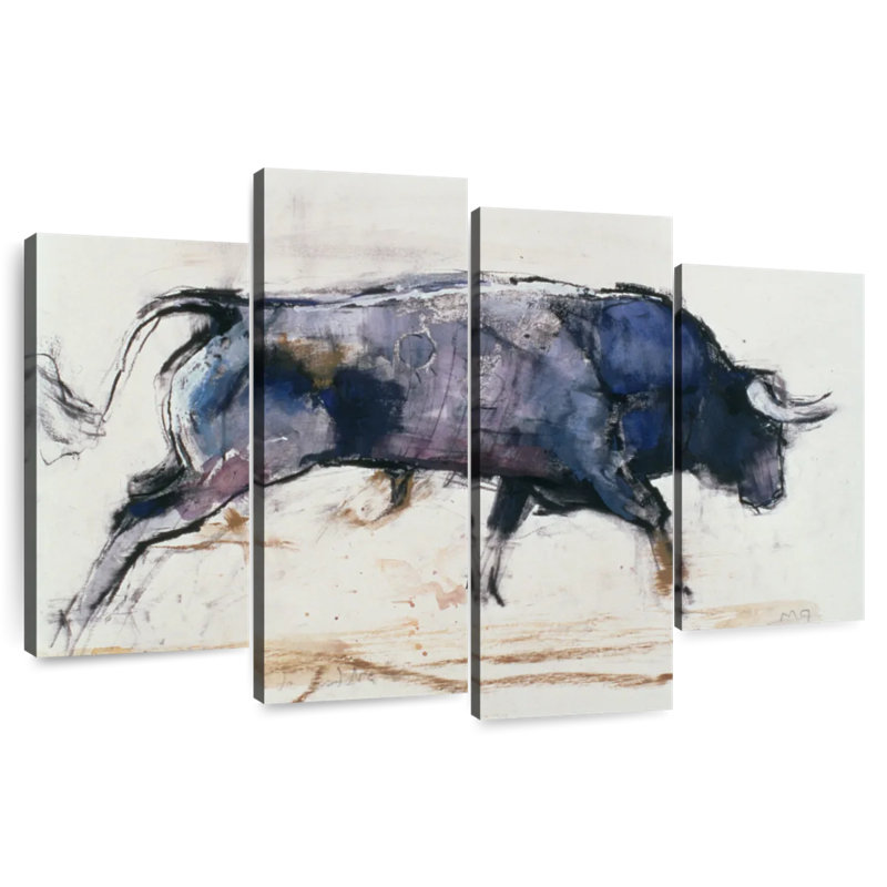 Brampt Charging Bull 1998, 48" H x 75" W