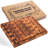 Howard End Grain Acacia Solid Wood Cutting Board - Reversible Extra Large Butcher Block with Juice Groove and Easy Grip Handle for Chopping, Serving, and Meal Prep-111651269