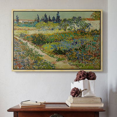 Garden at Arles, 1888-Vincent van Gogh-Framed Gallery Wrapped Canvas