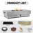 60" Rectangular Propane Fire Pit Table with Lava Rocks – 50,000 BTU Outdoor Gas Fireplace for Patio or Deck