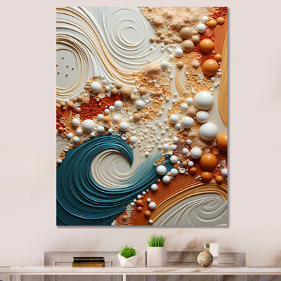 Serene Sands I - Collages abstraits, reproductions d'art mural