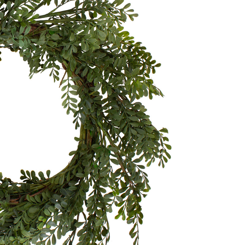 Couronne artificielle de buis 32 po - non éclairée