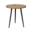 Table basse ronde moderne 21,3 po Mid-Century, pieds dorés, capuchon de 55 lb pour les petits espaces