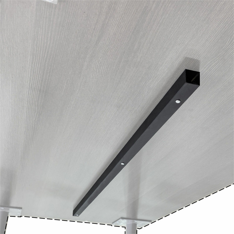 Black Steel Table Support Bar for Stability