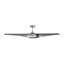 Visual Comfort Fan Topan Smart 60 LED Indoor Ceiling Fan with Threaded Downrod, Midnight Black ABS blades and Handheld Remote-1861862992-1861862993