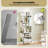 1 PCS Bookcase 6-Tier Bookshelf with Anti-Tipping Kit Freestanding Display Shelf -460743918