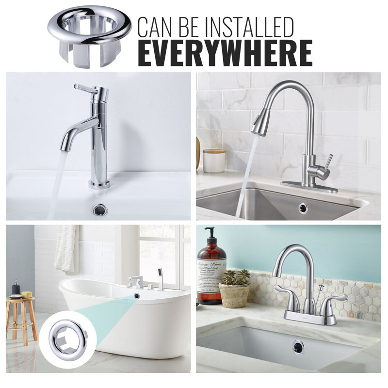 Sink Overflow Ring, Chrome