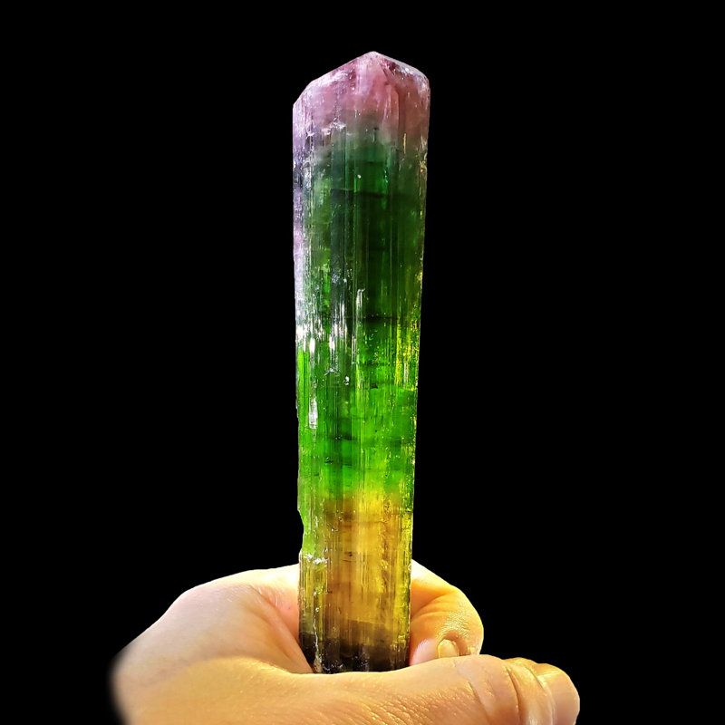Tourmaline melon d'eau de Paprok, en afghanistan