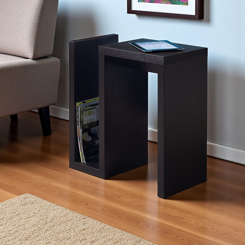 Brown A side-by-side accent table