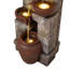 Outdoor Fountain with Lights