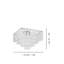Giogali Ceiling Lamp 65Q Crystal Transparent Matt Bronze 1 E26 Ul-9450152-9450154