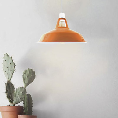 16cm H x 30cm W Metal Bowl Lamp Shade