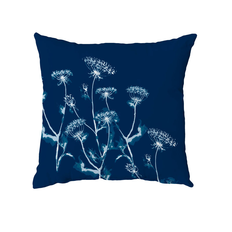  Housse et insert rectangulaires en coton, Bleu marine, 16" x 16"