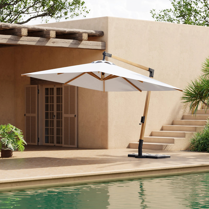 118 " W Cantilever Umbrella with Pulley Lift