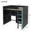 Wood Loft Bed With Desk-828620707