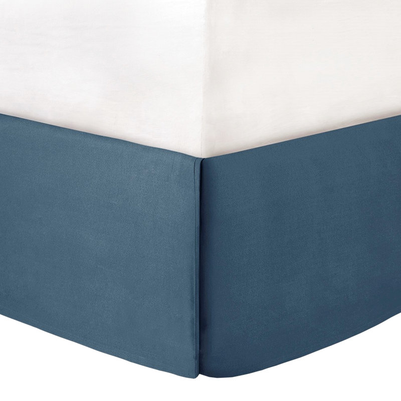 Édredon en coton - très grand bleu cap, bord de mer chic, taies décoratives assorties et coussins décoratifs très grand, brillance élégante, décoration incluse