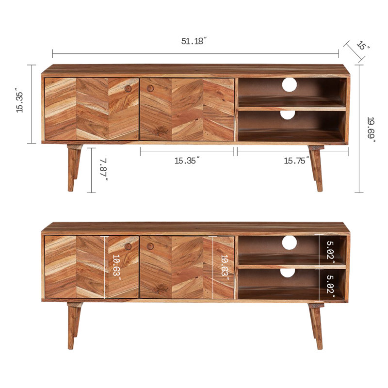 Harmony Media Console - Natural 51"
