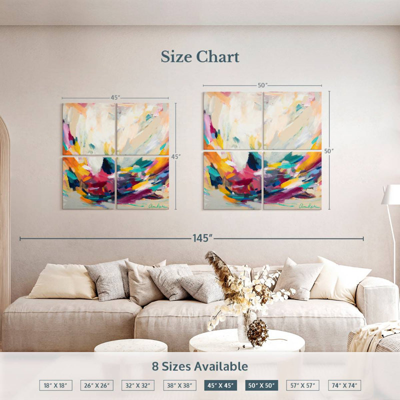 New Beginnings, 50" H x 50" W