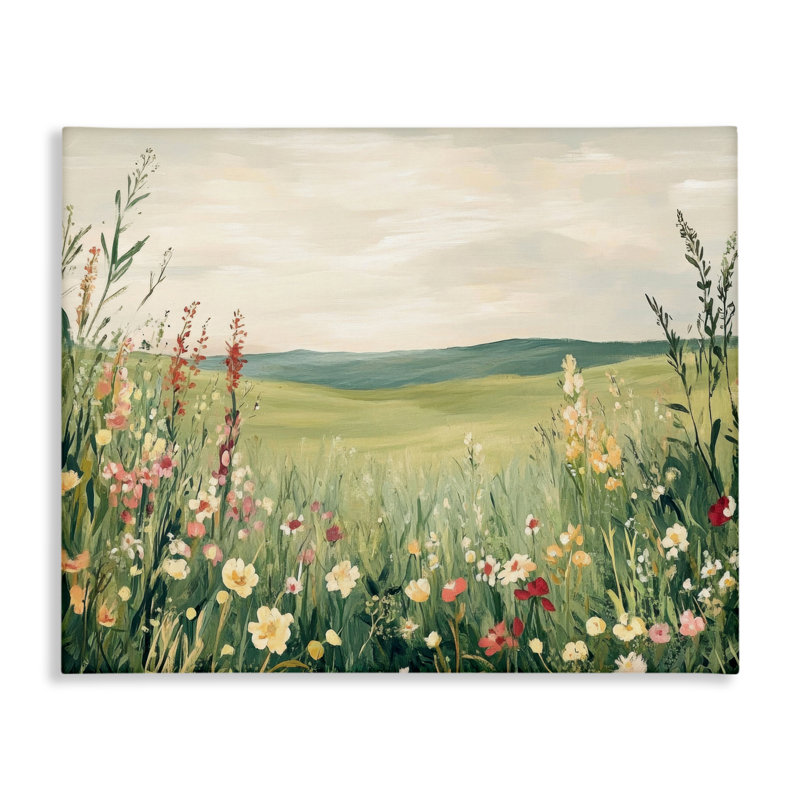 Nature's Meadow View Canvas, design by Petal Prints Design, 16" H x 20" W