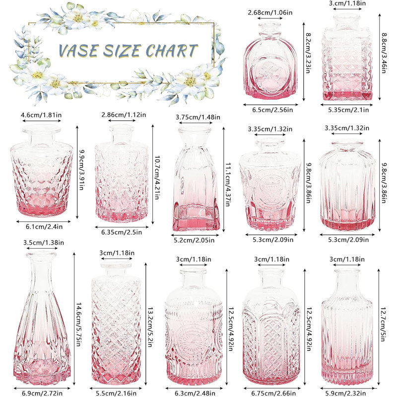 Vase de table Dopkins, Rose