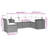 Vidaxl Garden Sofa Set Black, Cream White