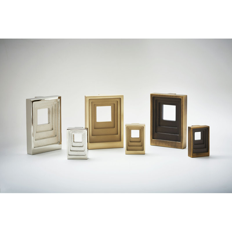 Step Geometric Knob, Polished Nickel