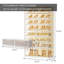 Range-chaussures pliable avec portes - Range-chaussures en plastique empilable (brun)