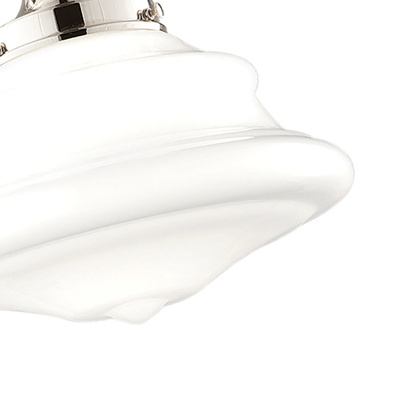 Petersburg 1 - Light Semi Flush Mount, Old Bronze, 12.5" H x 16" W x 16" D