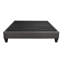 Base de lit très grand, tapissier en gris foncé, base de matelas moderne 14 po avec cadre en bois contemporain, très grand lit, base grise