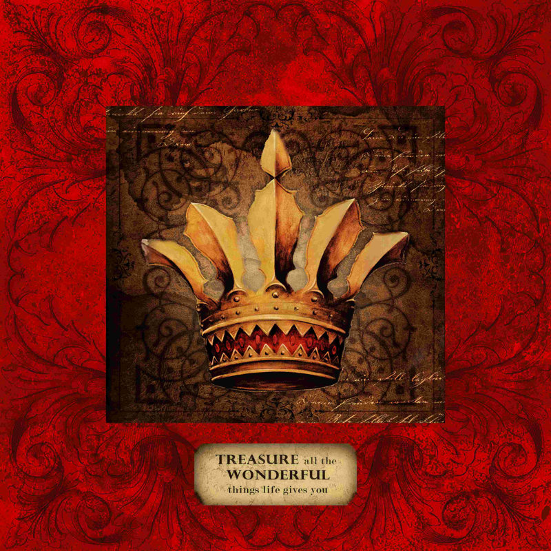 Treasure Crown - Wrapped Canvas Print, 36" H x 36" W