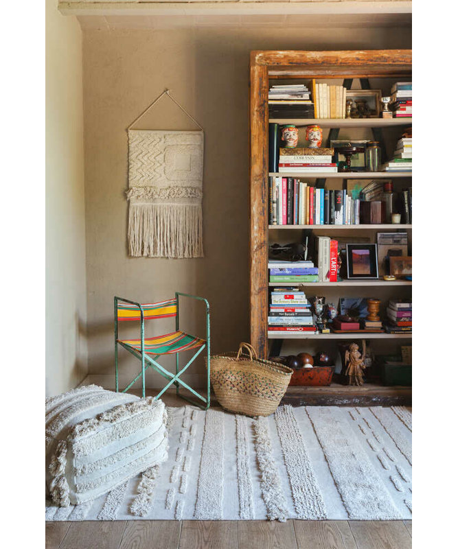 Early Hours Hand Woven Cotton Striped Area Rug