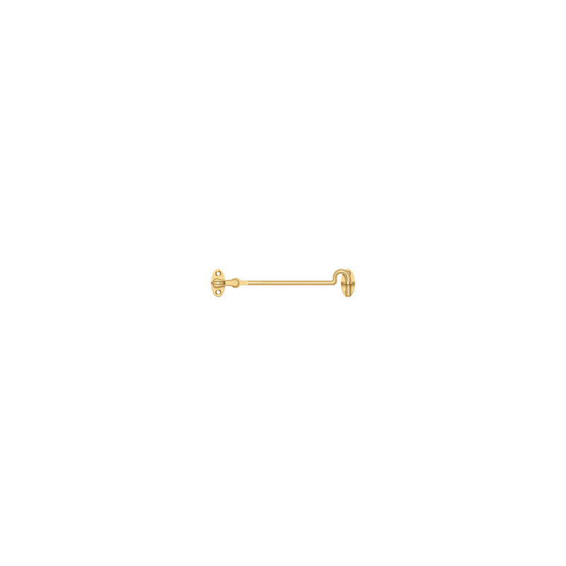 Deltana CHK6U19 Cabin Swivel Hooks, 6" in Paint Black, PVD Polished Brass