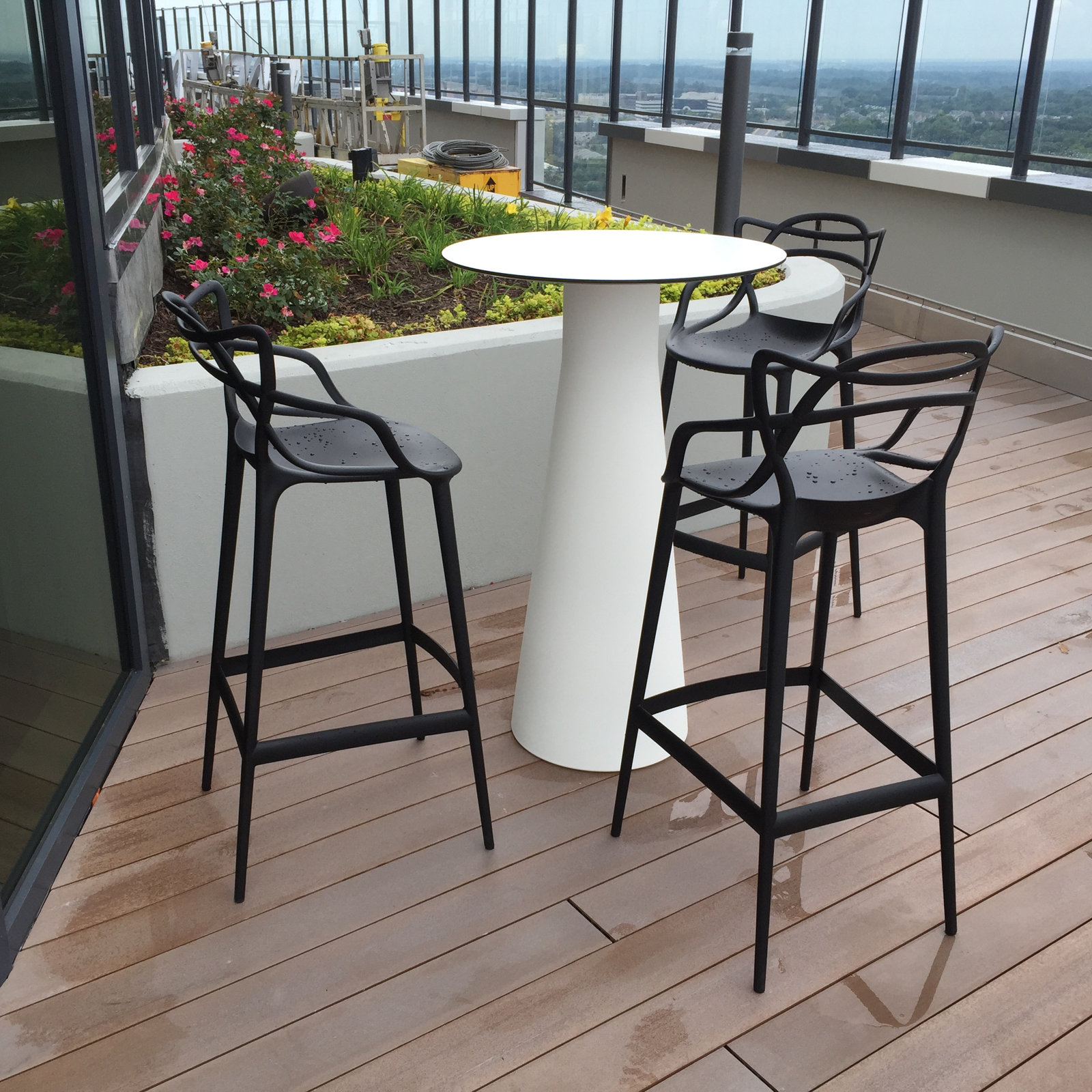 Masters Outdoor Bar Stool, Black, Bar