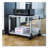 Durable  System 48 Multi-Function Trolley, Metal, 2 Shelves, 23.6 X 18.7 X 17, Beech-105777380