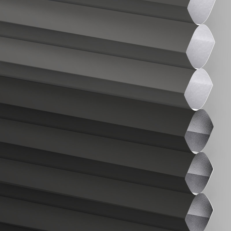 Chainless Day and Night Cellular Shade, L 41 po x L 48 po, Gris anthracite