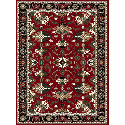 Tapis rouge/brun Igna