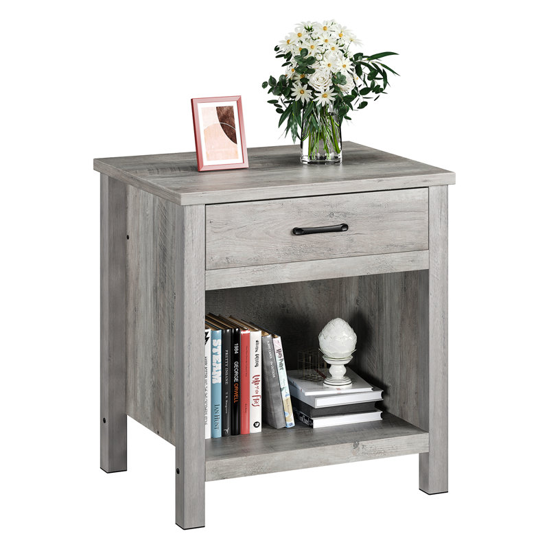 56cm W Manufactured Wood Bedside Table