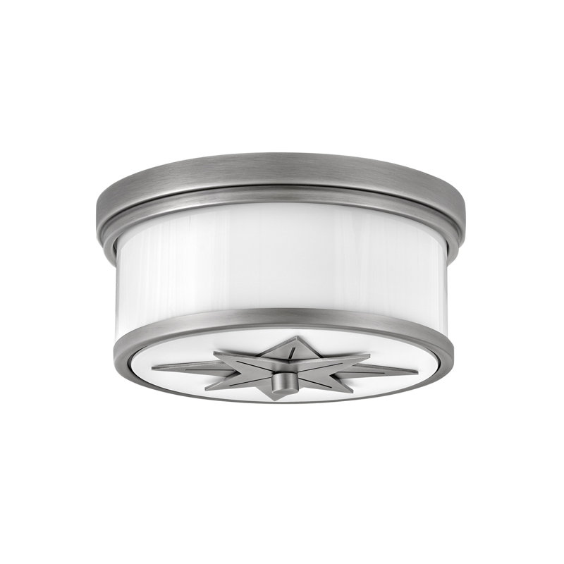 Montrose Two-Light Flush Mount Ceiling Light, Antique Nickel