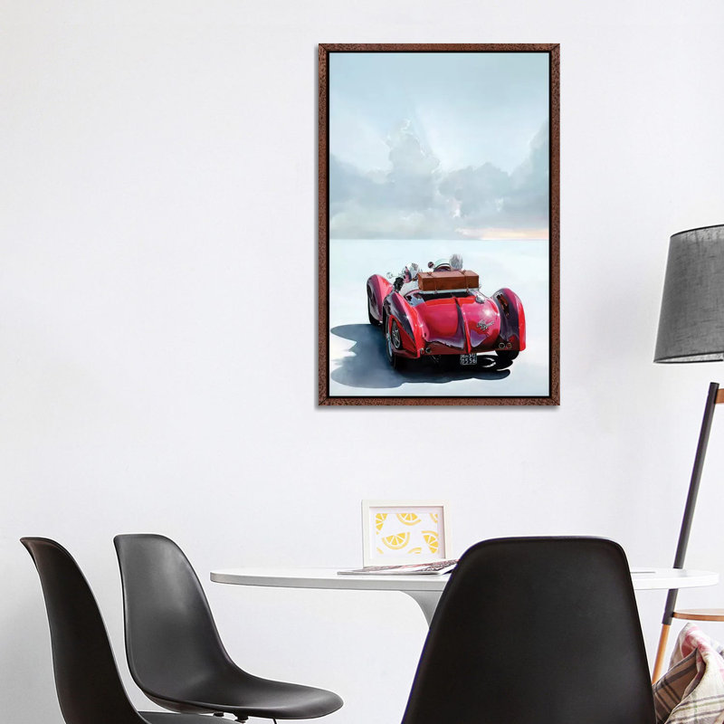 Horizon by Marcello Petisci - Print on Canvas, 101.6 cm H x 66.04 cm W, Classic Brown Wood Framed