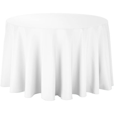 Ambee Round No Pattern Polyester Tablecloth