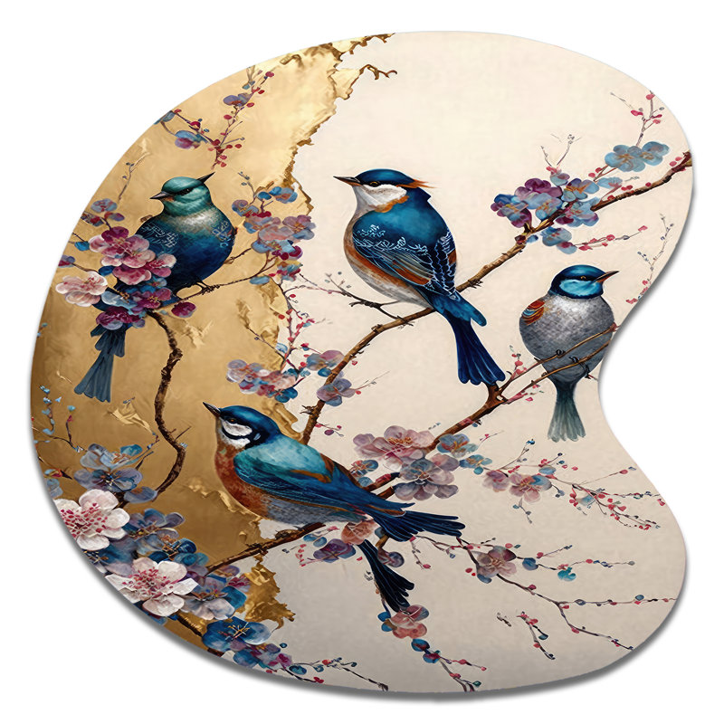Dash - Décoration murale en forme d'oiseau, H 27 po x l 27 po