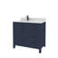Ensemble de meuble-lavabo 36 po avec comptoir en quartz Ayna Decors Rooh | Lavabo en céramique | 2 portes à fermeture douce | 5 tiroirs à fermeture en douceur-101808808-101808805