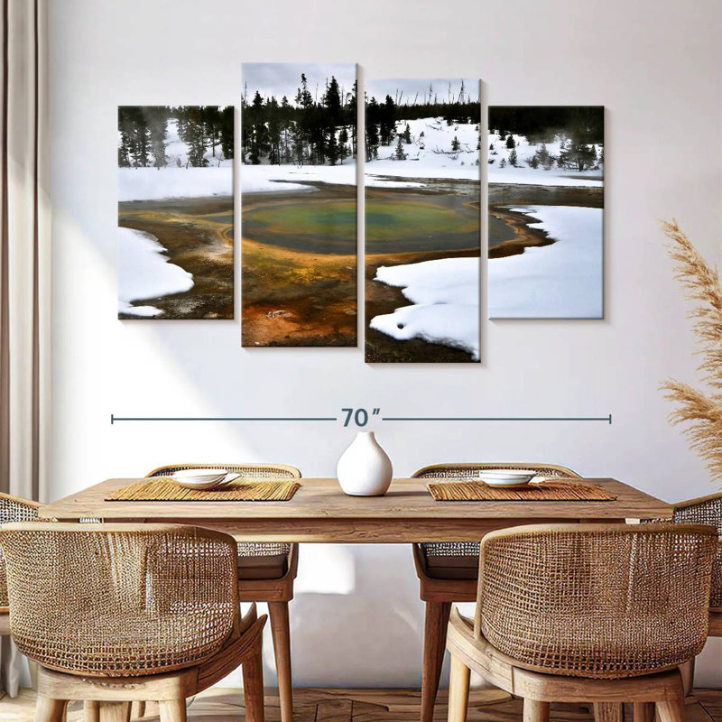 Alvord Yellowstone Winter Geyser, H 42 po x l 68 po