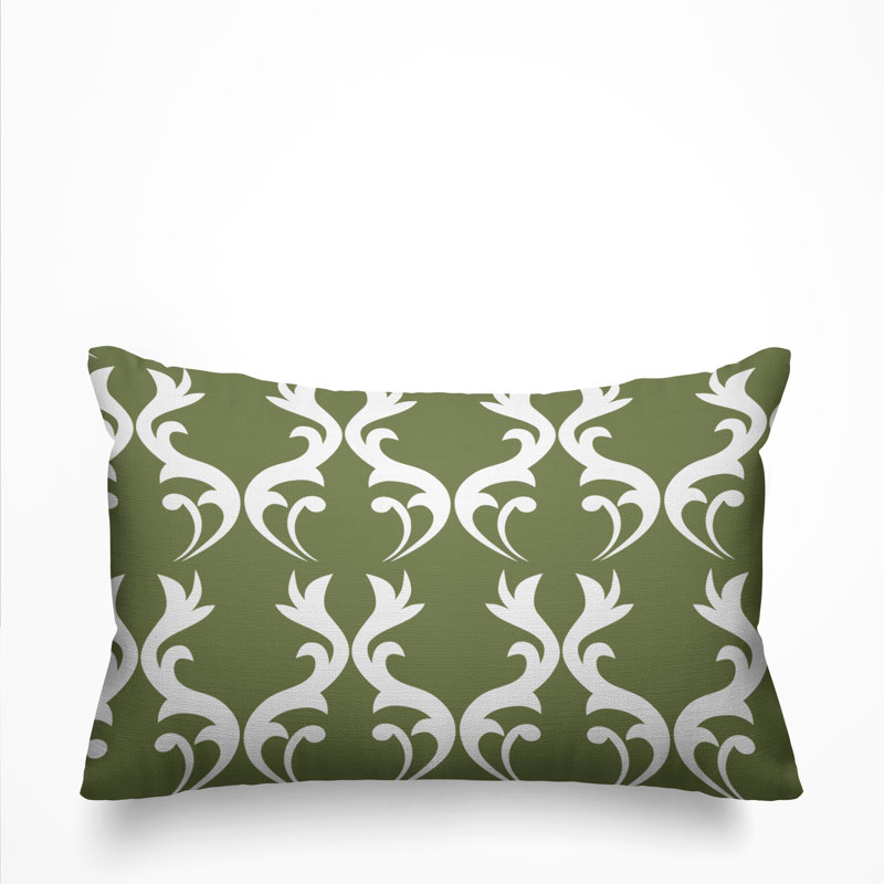 Housse et insert de coussin d'extérieur Galton, Coriandre
