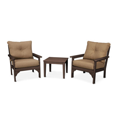 Vineyard 3-Piece Deep Seating Set by POLYWOOD